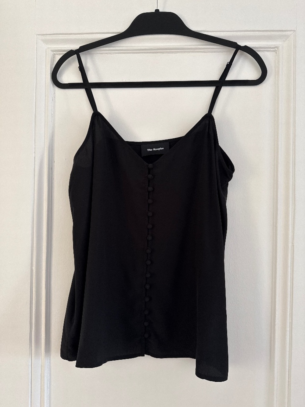 The Kooples Silk Camisole Medium Black